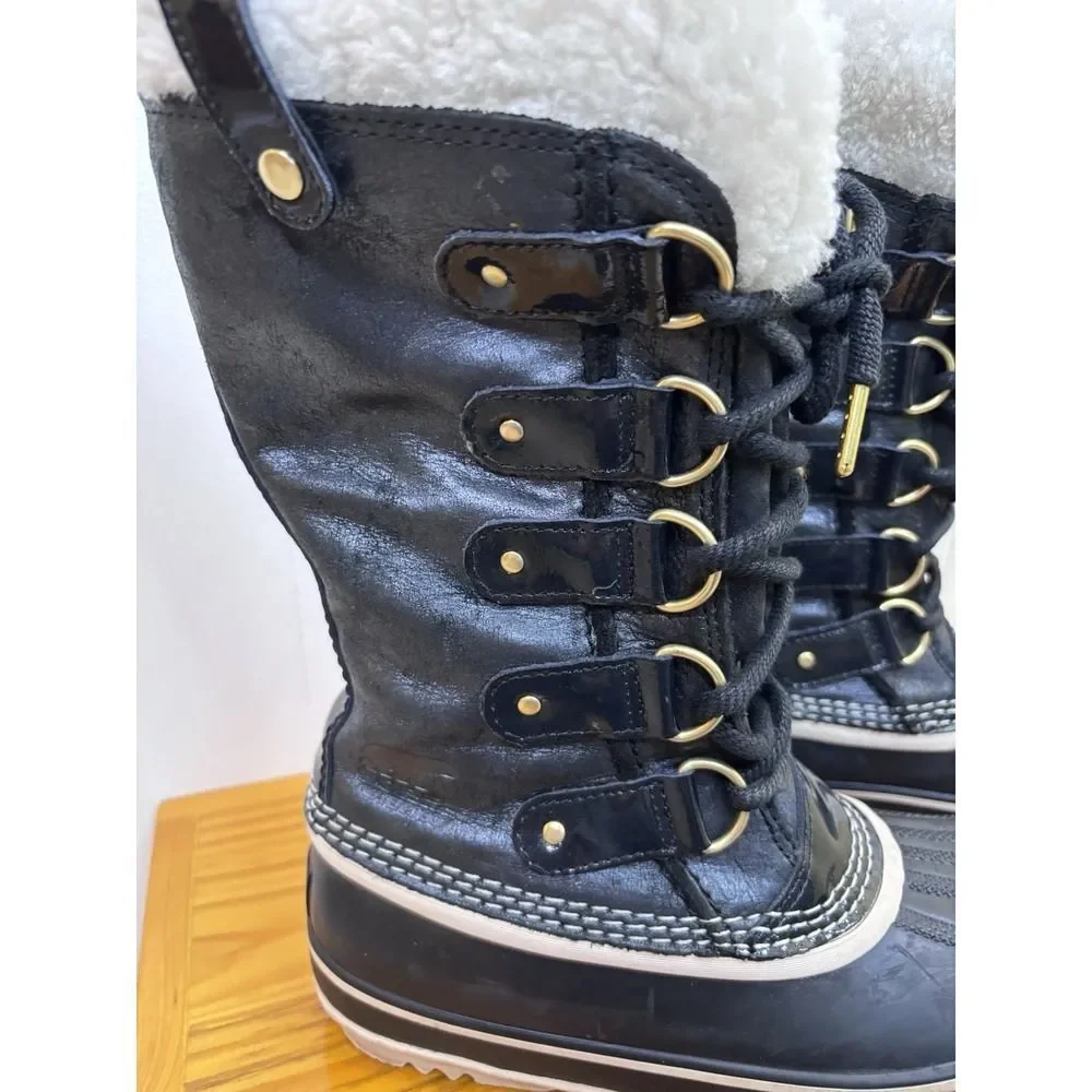 Sorel Joan of Arctic Women's Snow Holiday Boots‎ Black Size 7 US Waterproof